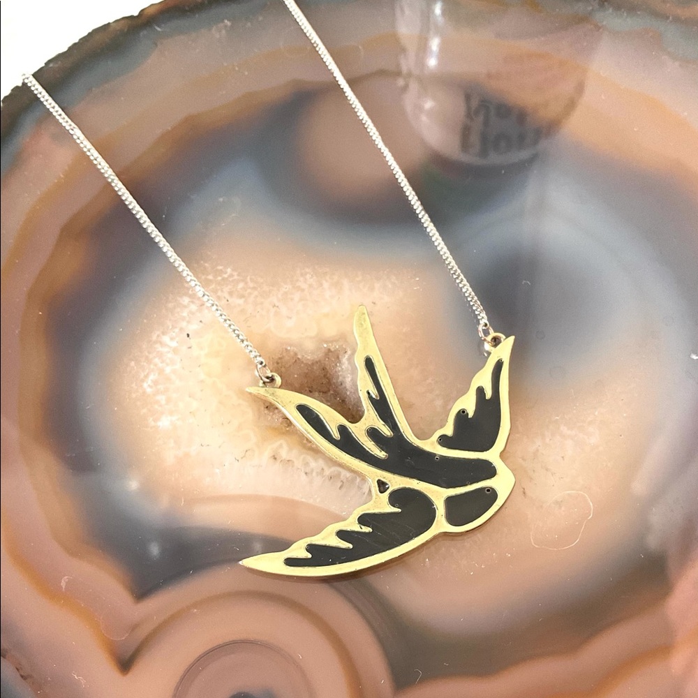 Cookie Lee bird necklace choker whimsical jewelry